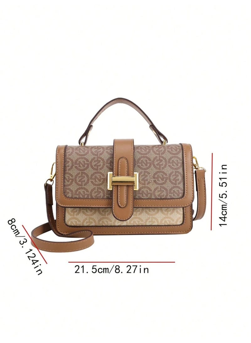 SHIEN Shoulder Bag Brown Color Medium Size - Modern Fashion - Image 4